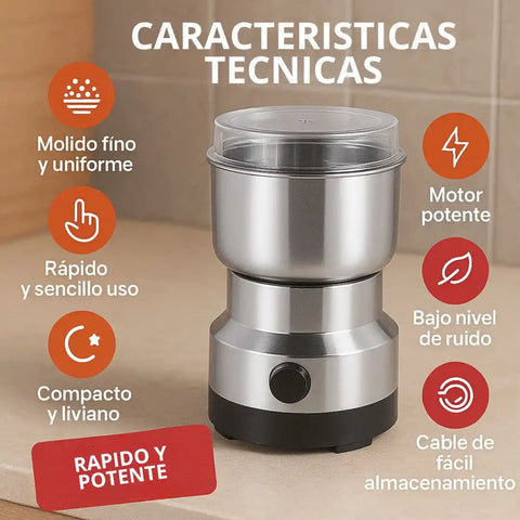 RAF® Electric Grinder – Molino Eléctrico para Café y Granos