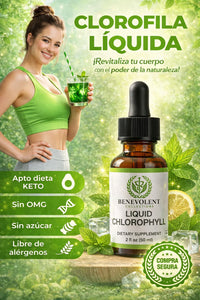 CLOROFILA LÍQUIDA- REVITALIZA TU CUERPO DE MANERA NATURAL